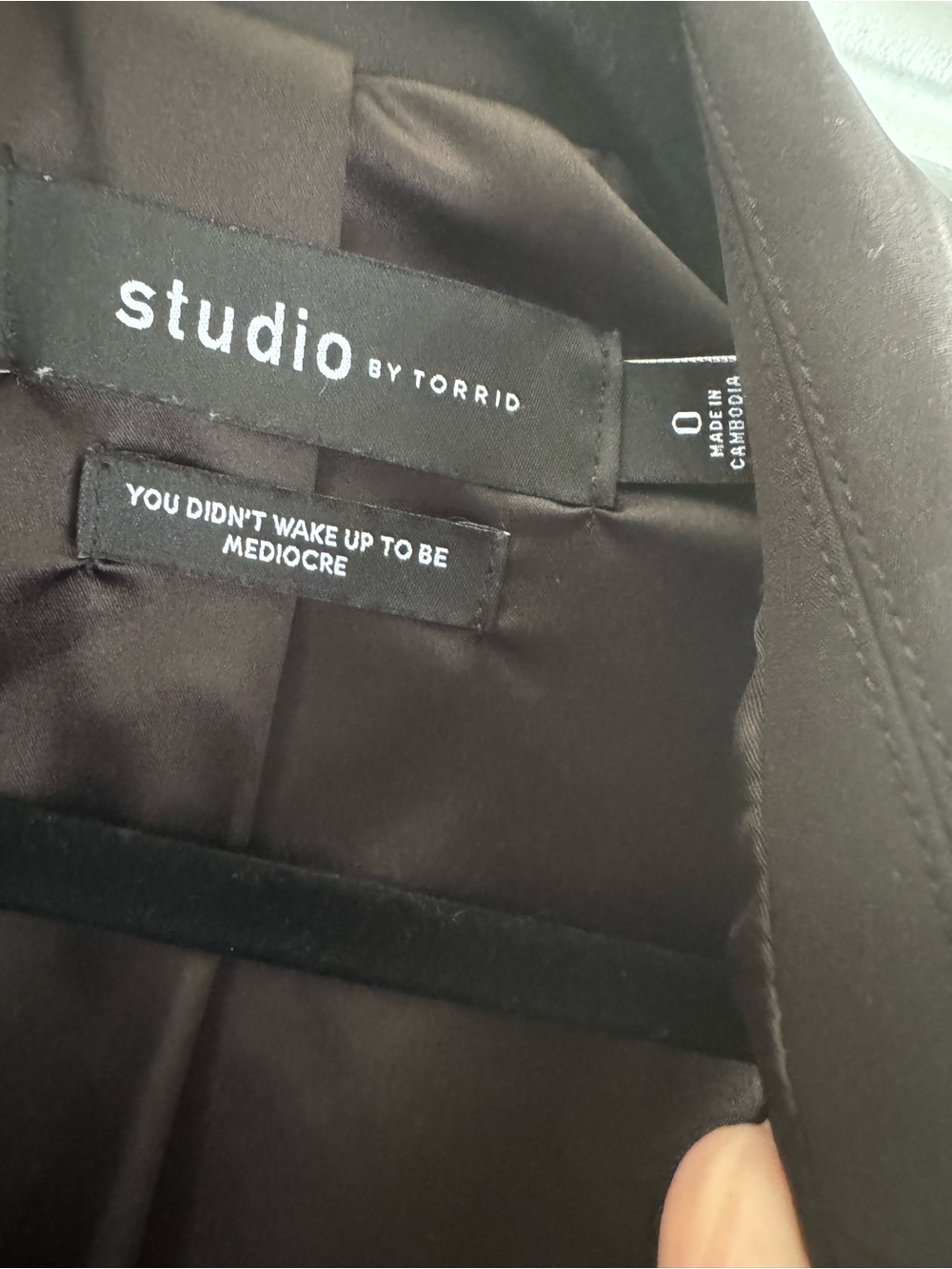 torrid Charcoal Sleeveless Draped Blazer Vest - Picture 6 of 9